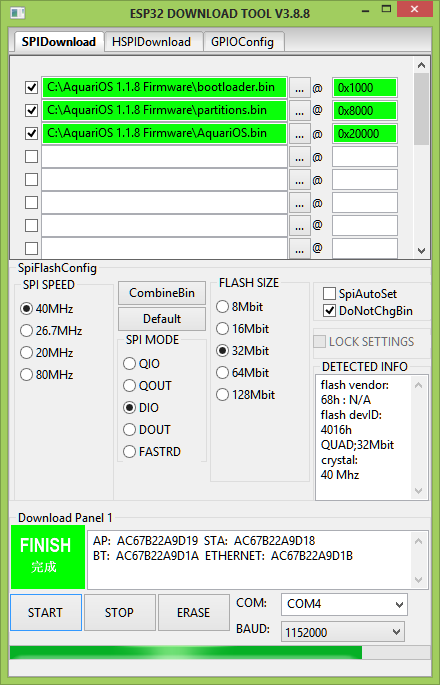 ESP32 Flash Tool